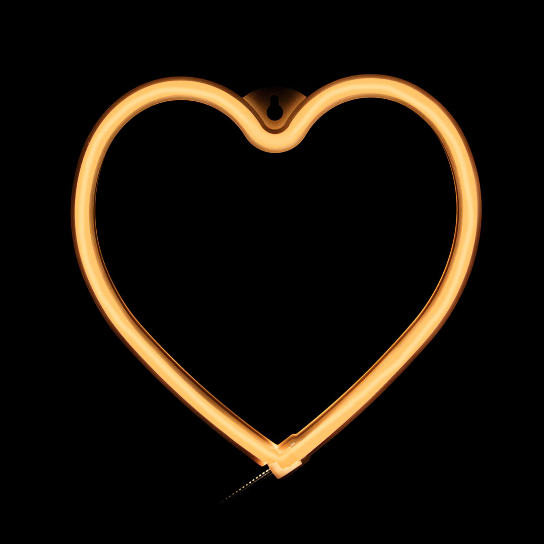 Световая фигура Сердце, 21*20 см. Теплый белый, 1 шт.