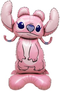 Шар 3D (46''/117 см) Фигура на подставке, Любимый монстрик, Розовый, 1 шт. в уп.