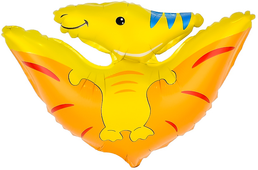 Шар с клапаном (14''/36 см) Мини-фигура, Динозавр Птеродактиль, 1 шт.