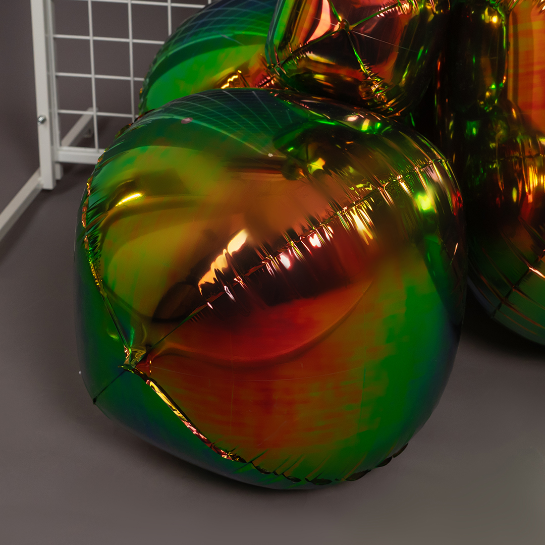 Шар 3D (22''/56 см) Сфера, Фантом, Хамелеон, 1 шт. в уп.