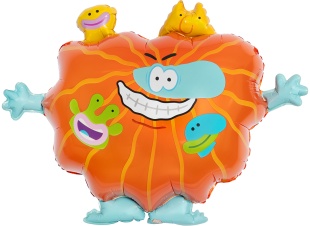 Шар (29''/74 см) Фигура, Бодо Бородо, Яркие Морфы, 1 шт. в уп.