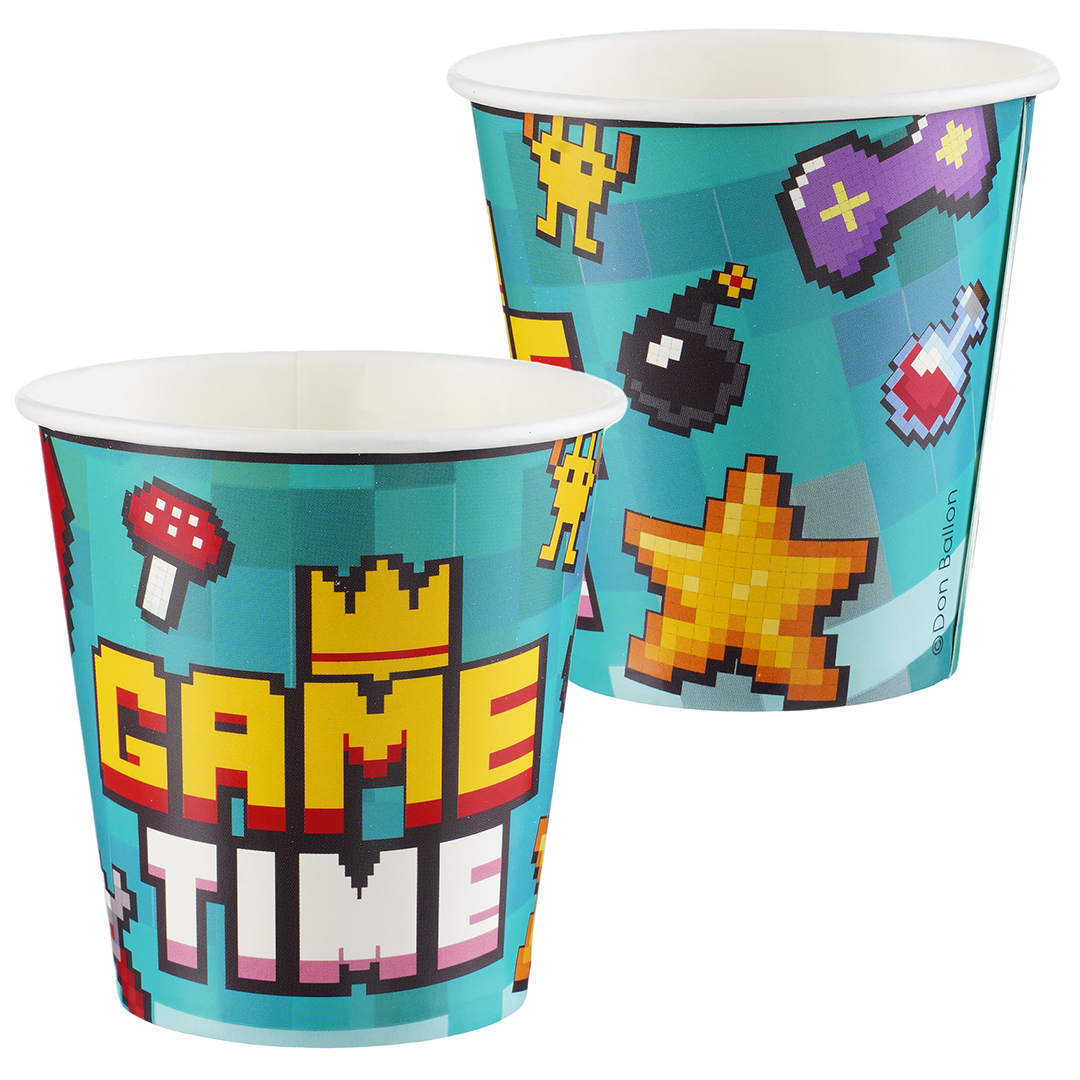 Стаканы (250 мл) Game Time, Пиксели, 6 шт.