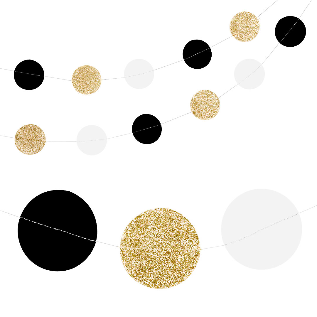 Гирлянда-подвеска Круг, Стильный микс, 220 см, 1 упак.