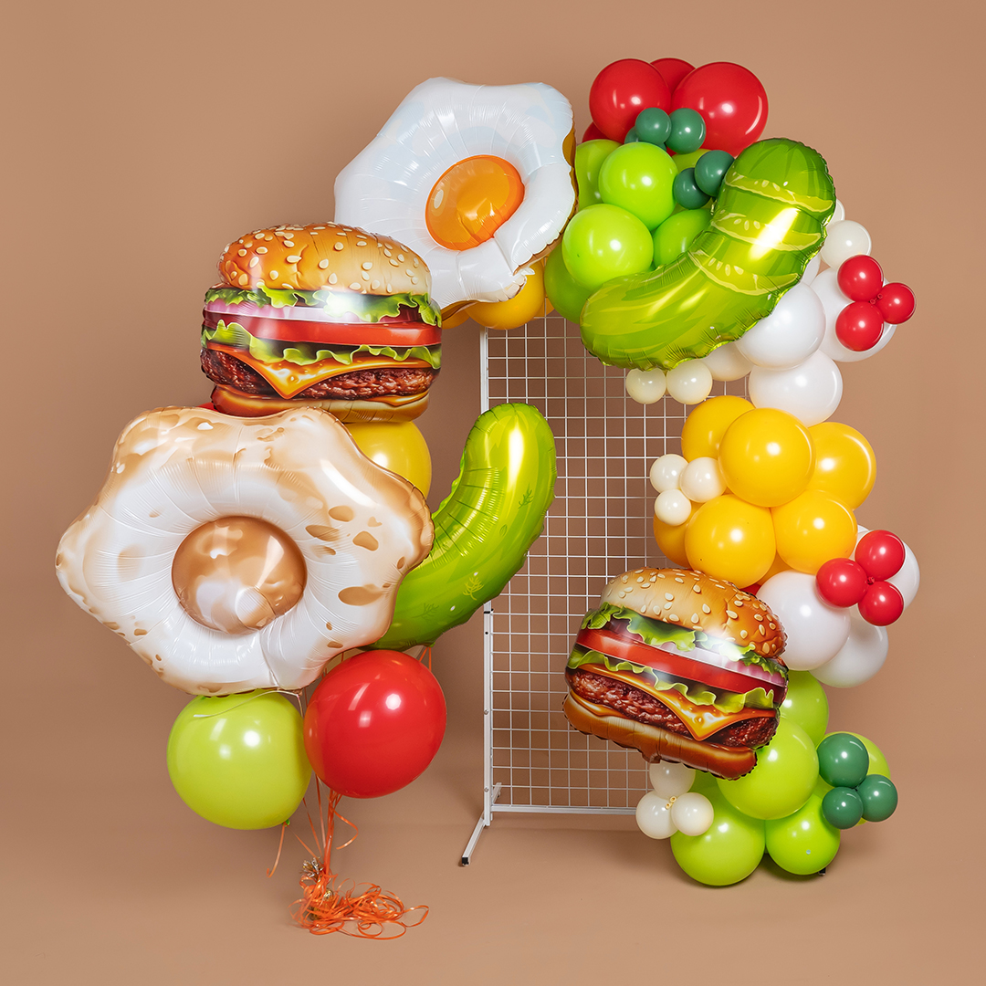 Шар (24''/61 см) Фигура, Бургер, 1 шт. в уп.