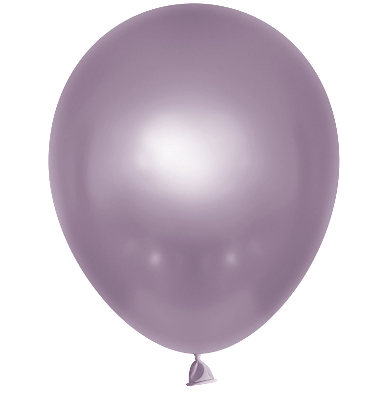 Шар (12''/30 см), Ретро, Нежная сирень, хром, 50 шт.