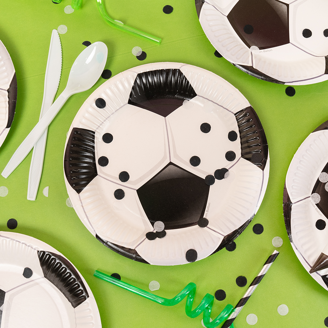 Тарелки (7''/18 см) Футбольный мяч, 6 шт.