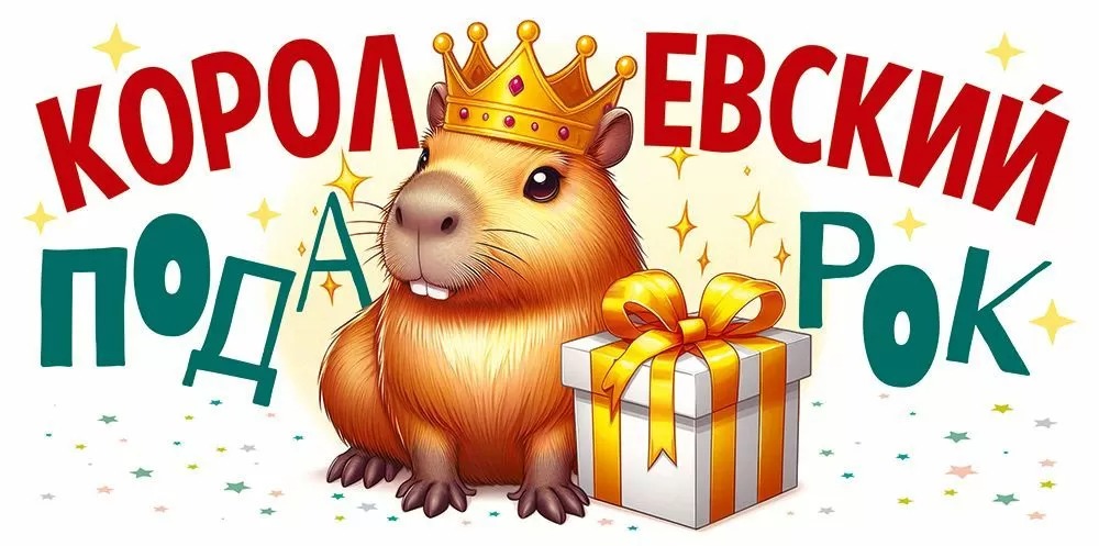 Конверты для денег, Королевский подарок (капибара), 10 шт.