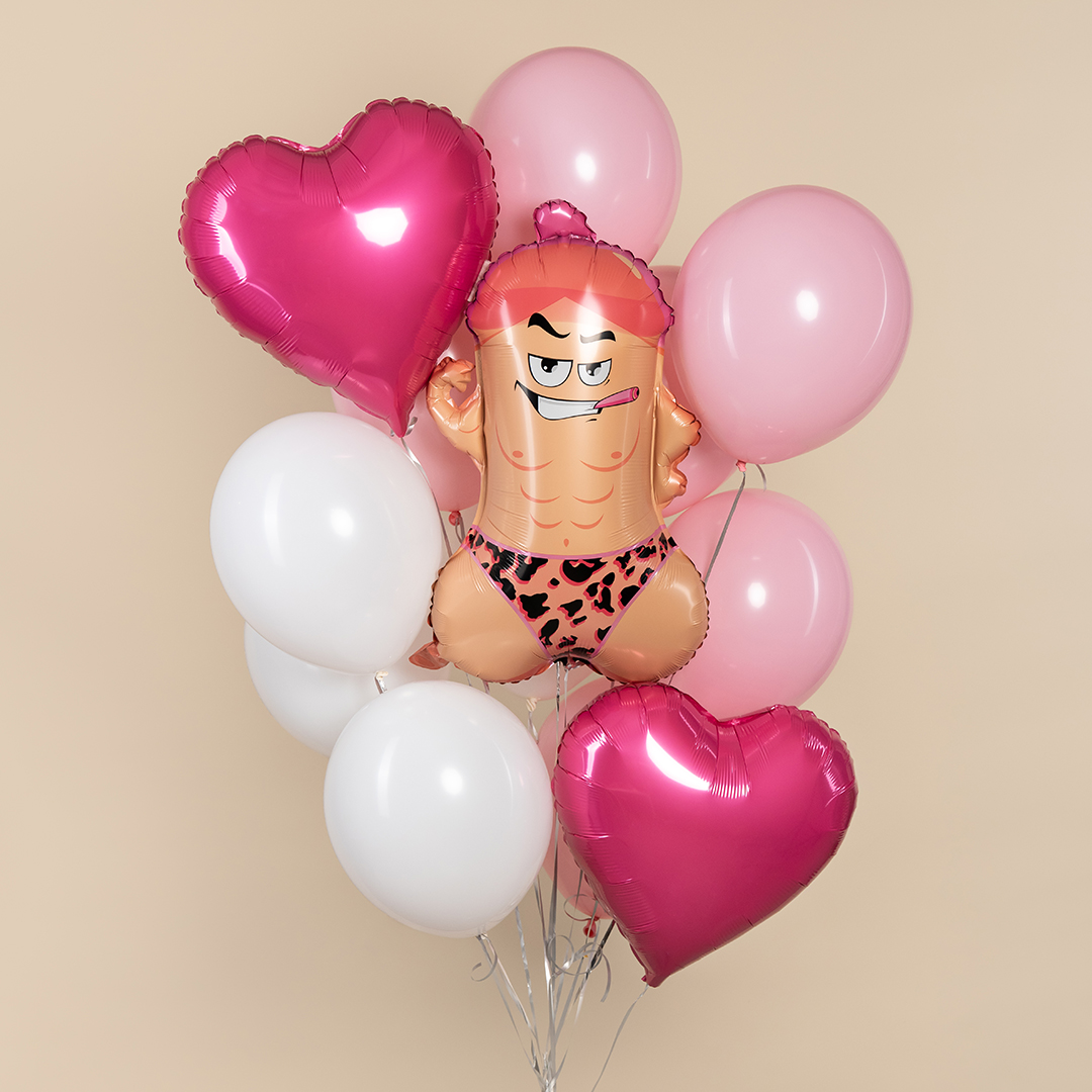 Шар (27''/69 см) Фигура, Мистер Пи-Пи в шапочке, 1 шт.