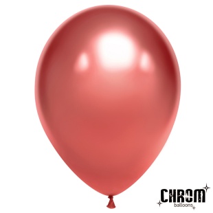 Шар (12''/30 см), Розовый, хром, 50 шт.