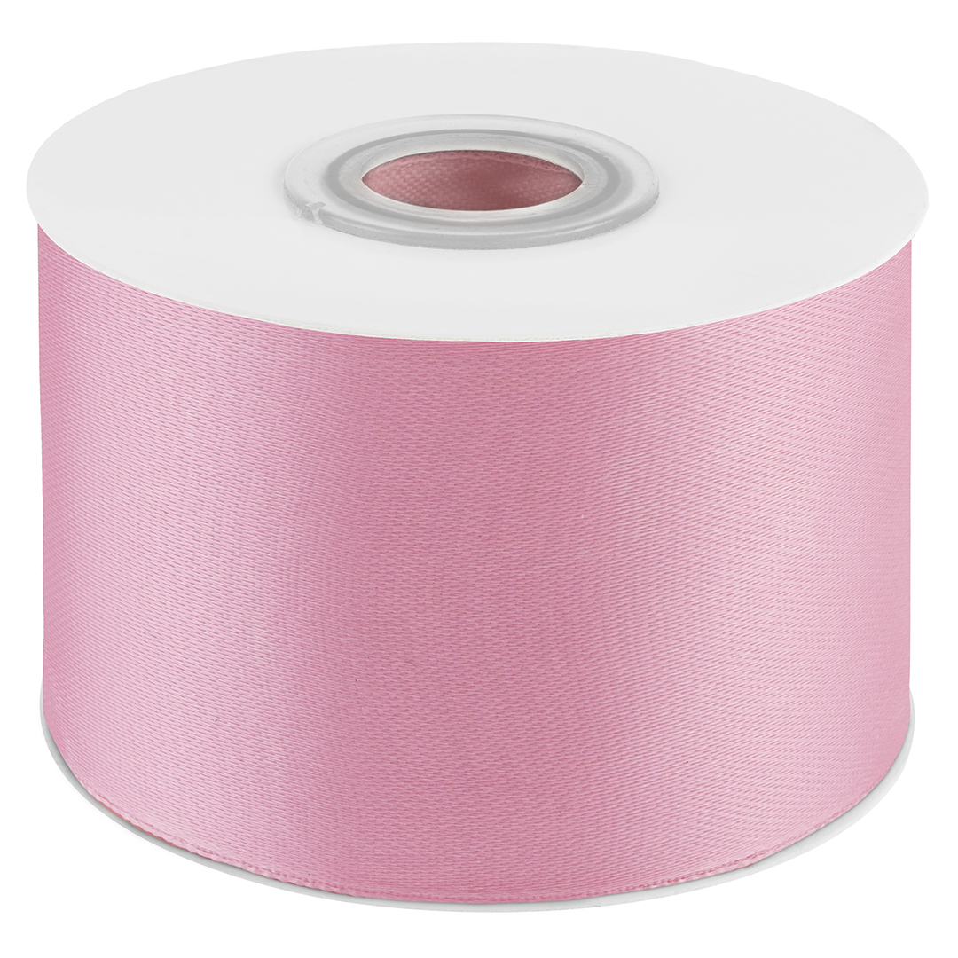 Лента атласная (5 см*22,85 м) Розовый, 1 шт.