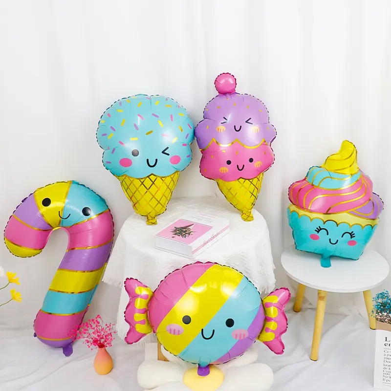 Шар (23''/58 см) Фигура, Мятное мороженое, 1 шт.