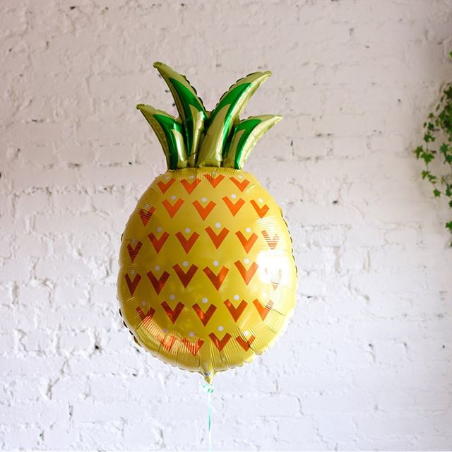 Шар (30''/76 см) Фигура, Ананас, Желтый, 1 шт.