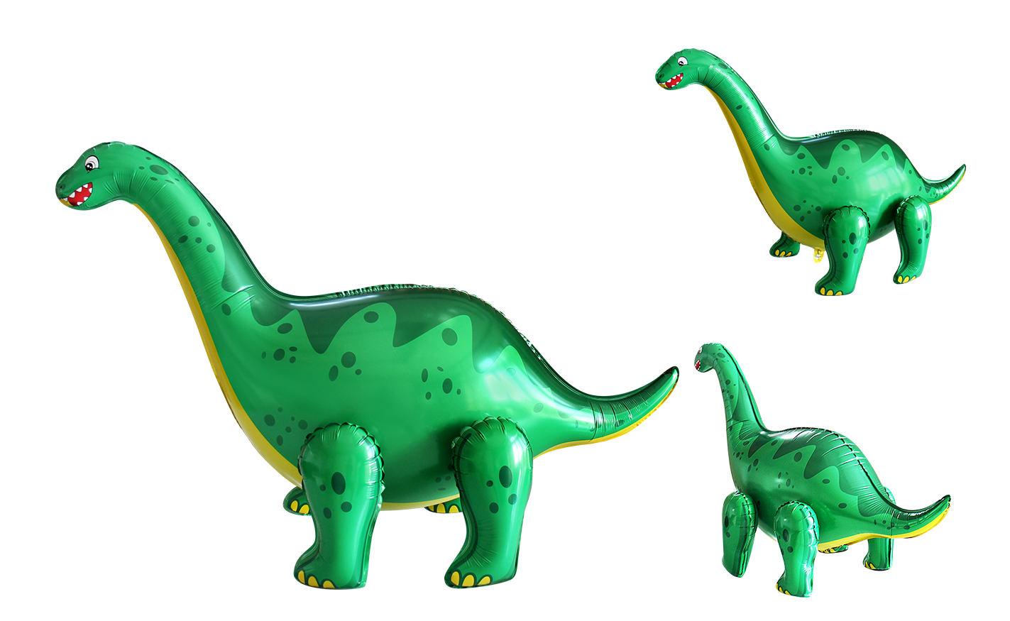 Шар (35''/89 см) Фигура 3D, Динозавр Диплодок, 1 шт. в уп.