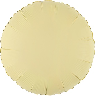 Шар (18''/46 см) Круг, Сливочное масло, Матовый, 1 шт.