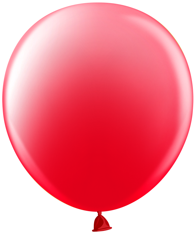 Шар (18''/46 см), Красный, пастель, 25 шт.