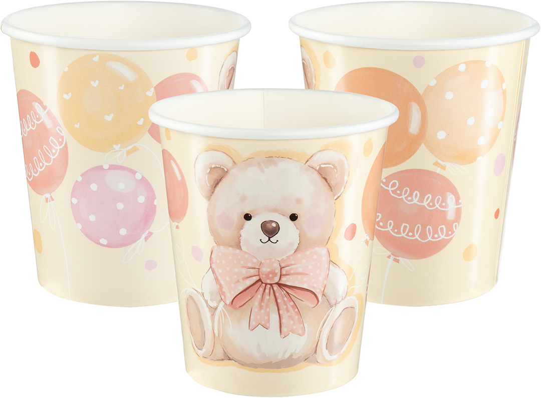 Стаканы (250 мл) Милый мишка, 6 шт.