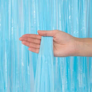 Занавес Дождик Светло-голубой, Макарунс, 100*200 см, 1 шт.