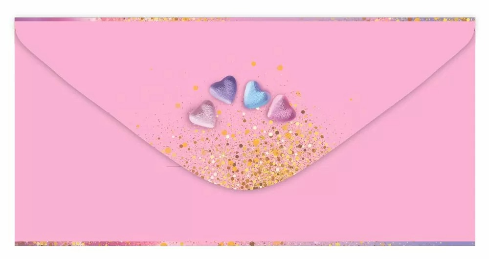 Конверт для денег, Взрослой девочке с душой ребенка, 10 шт.