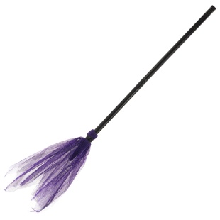 Аксессуар на Хэллоуин, Метла (сборно-разборная), Фиолетовый, 90*30 см, 1 шт. 