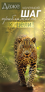 Конверты для денег, Даже маленький шаг...(леопард), 10 шт.