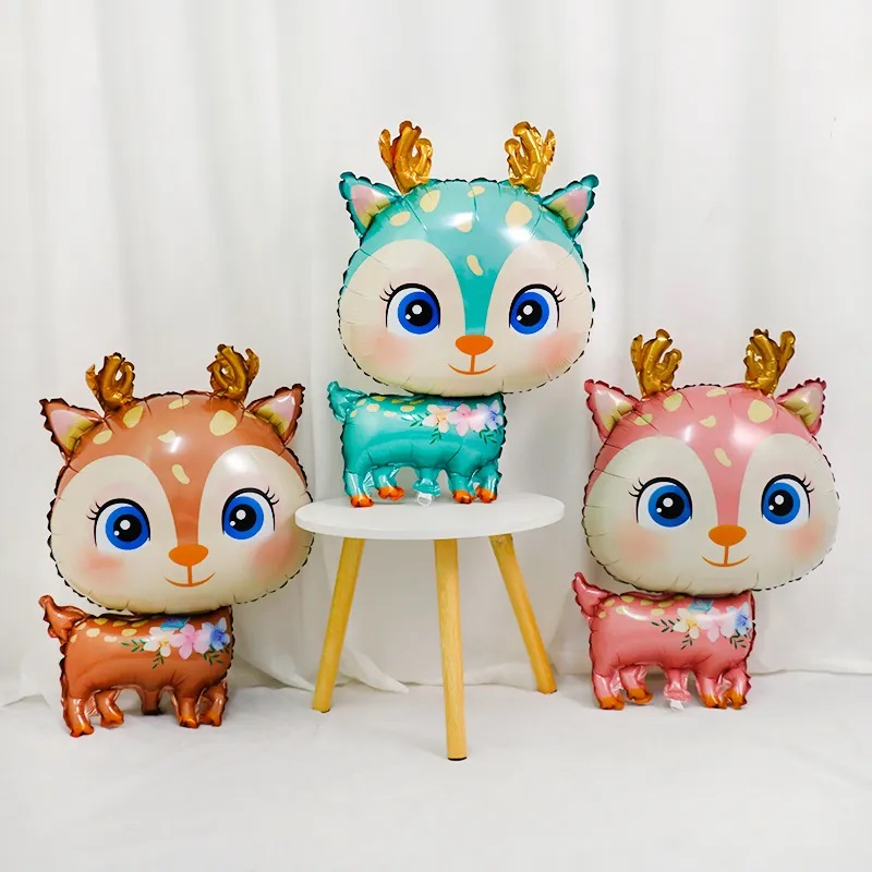 Шар (29''/74 см) Фигура, Олененок, Розовый, 1 шт.