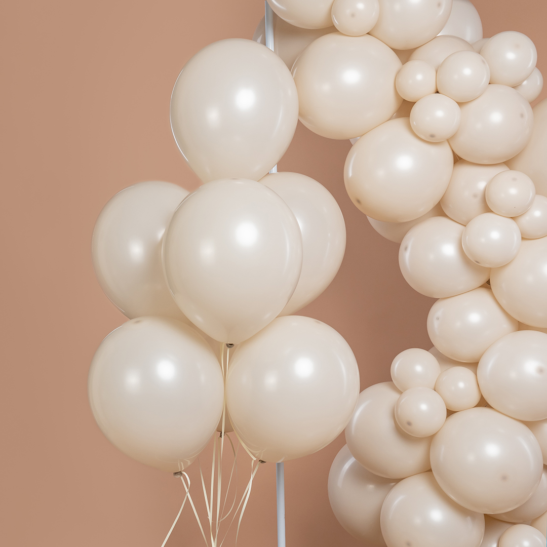 Шар (12''/30 см), Белый песок, пастель ретро, 100 шт.