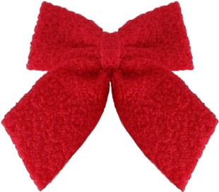 Декоративный бант Праздничный велюр, Красный, 30*33 см, 1 шт. в упак. 