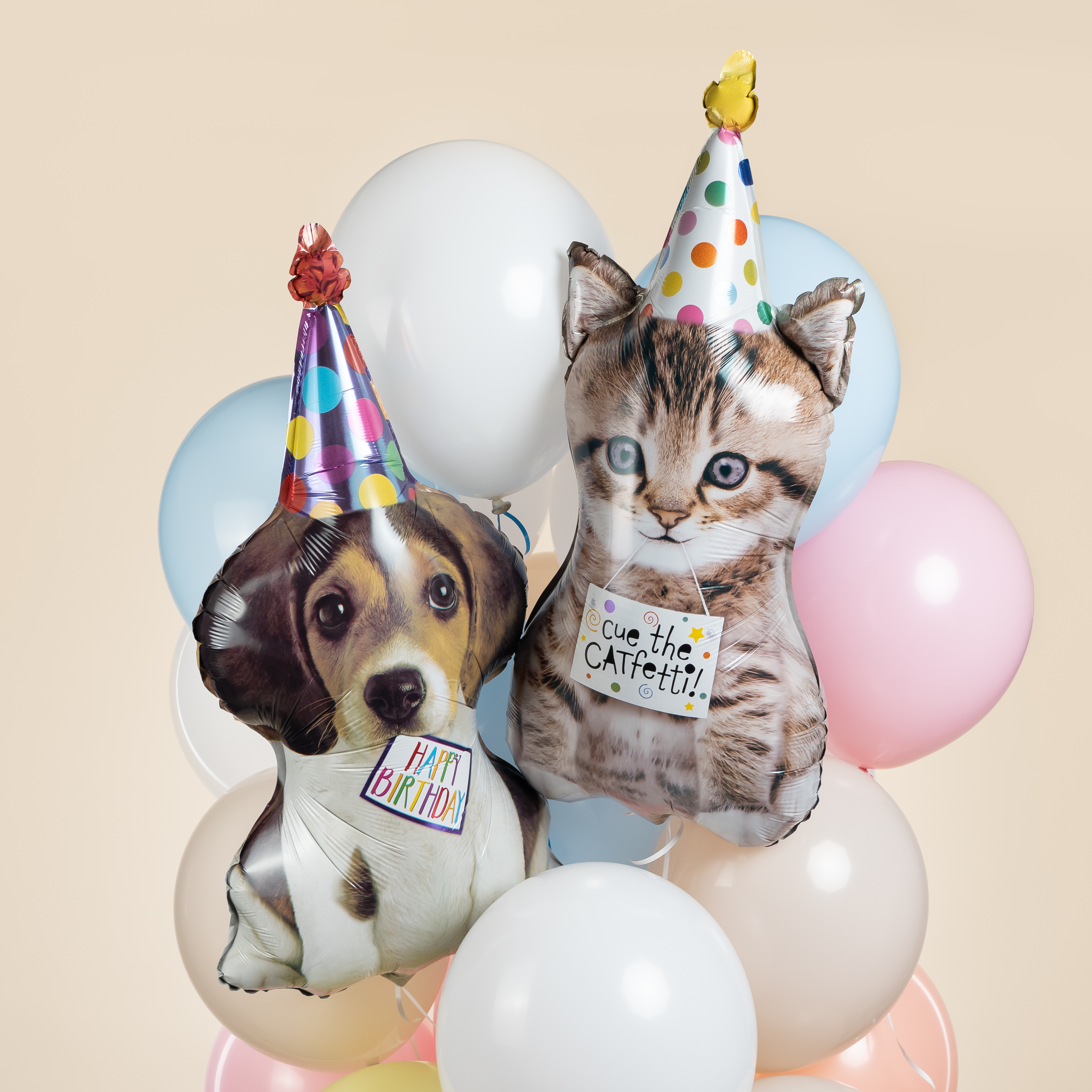 Шар (30''/76 см) Фигура, Щенок в колпачке, 1 шт. в уп.