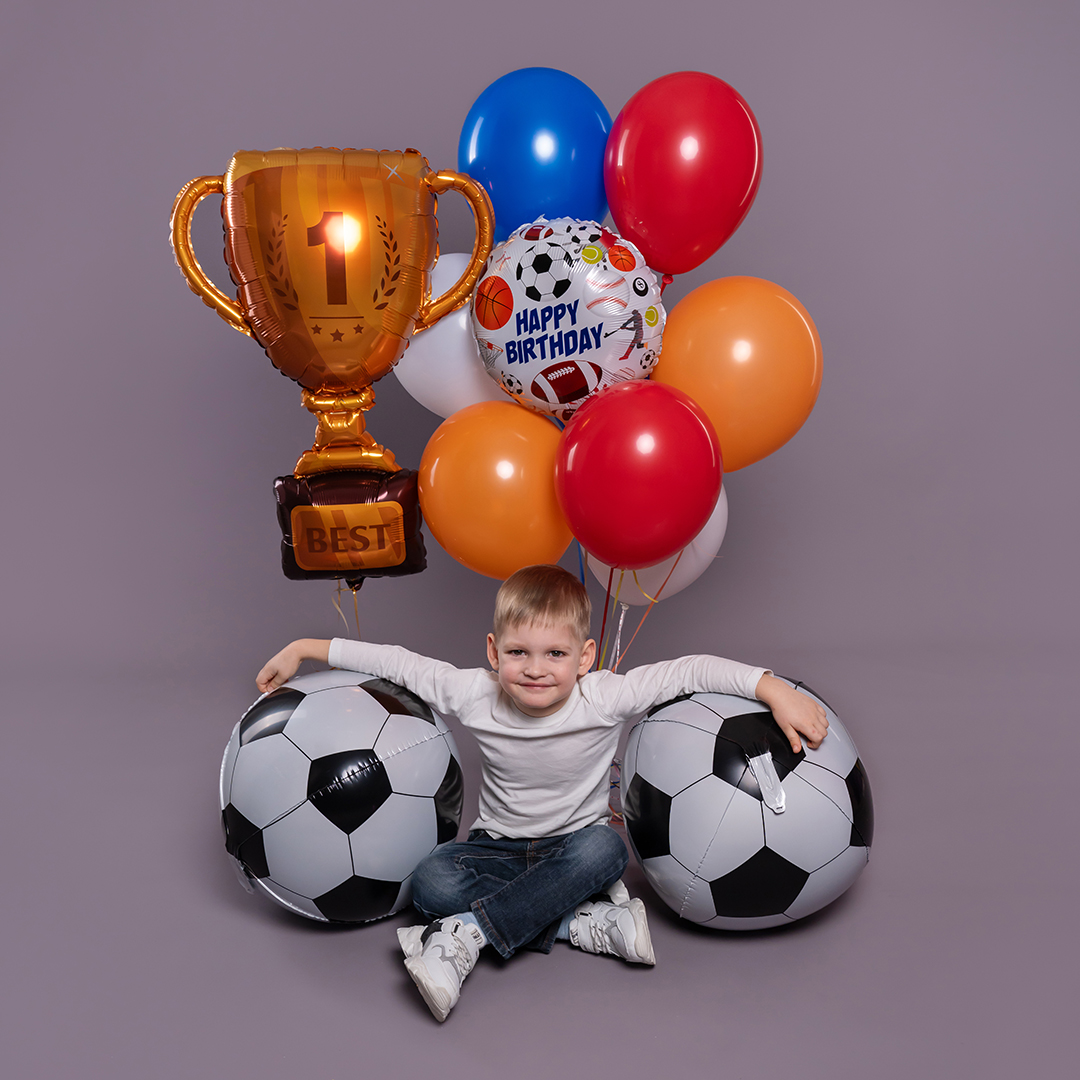 Шар (40''/102 см) Фигура, Кубок Чемпиона, №1, Золото, 1 шт.