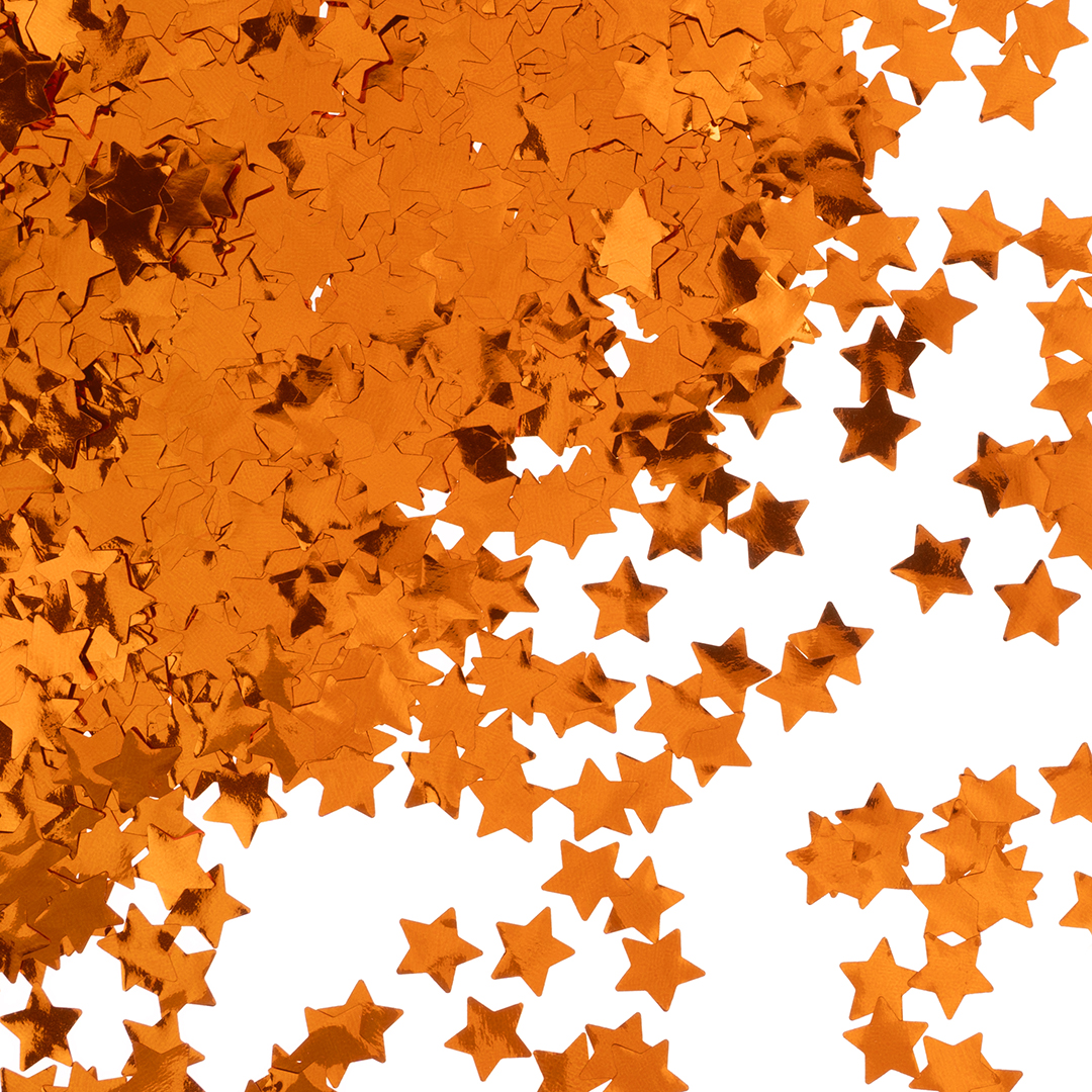 Конфетти фольга Звезда, Яркое золото, Металлик, 1,5 см, 50 г.