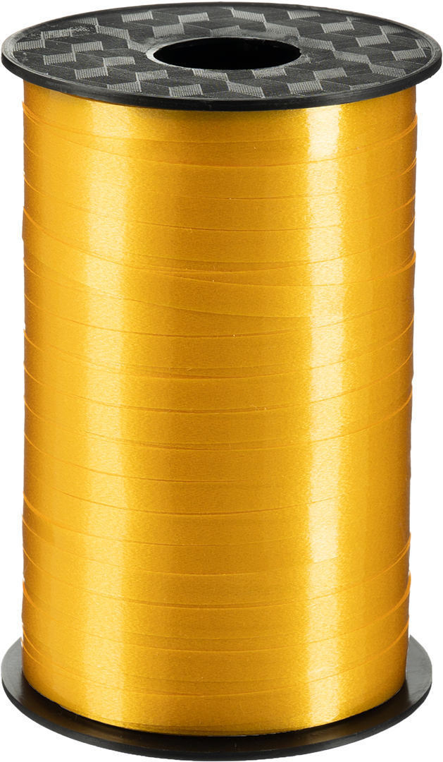 Лента полипропиленовая (0,5 см*250 м) Желтый, Лаковый, 1 шт.