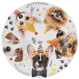 Тарелки (7''/18 см) Собачки, 6 шт.