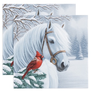 Сервировочные салфетки, Волшебная лошадь, 33*33 см, 20 шт.
