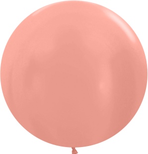 Шар (36''/91 см), Розовое золото (568), металлик, 10 шт.