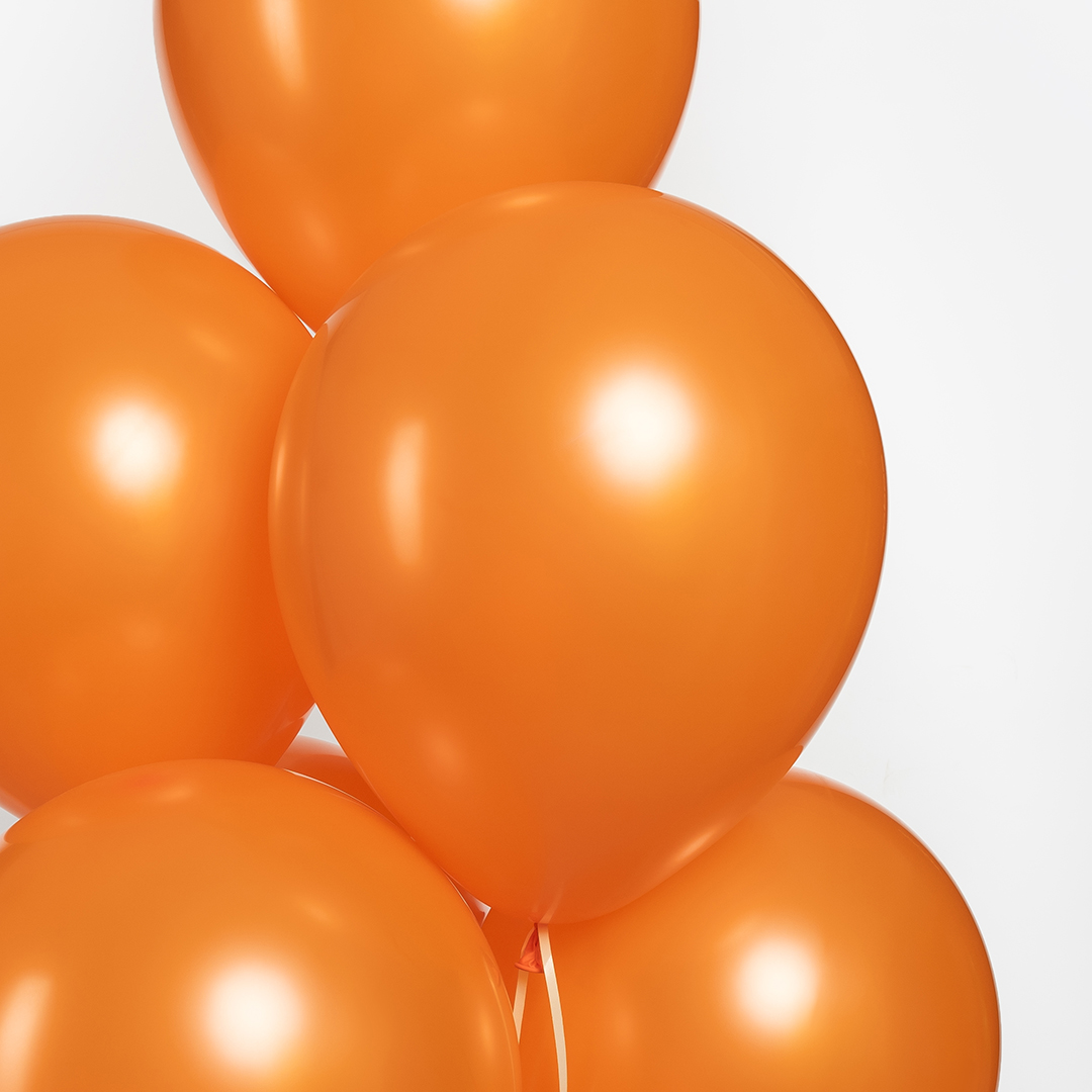 Шар (12''/30 см), Оранжевый, лайт, пастель, 100 шт.