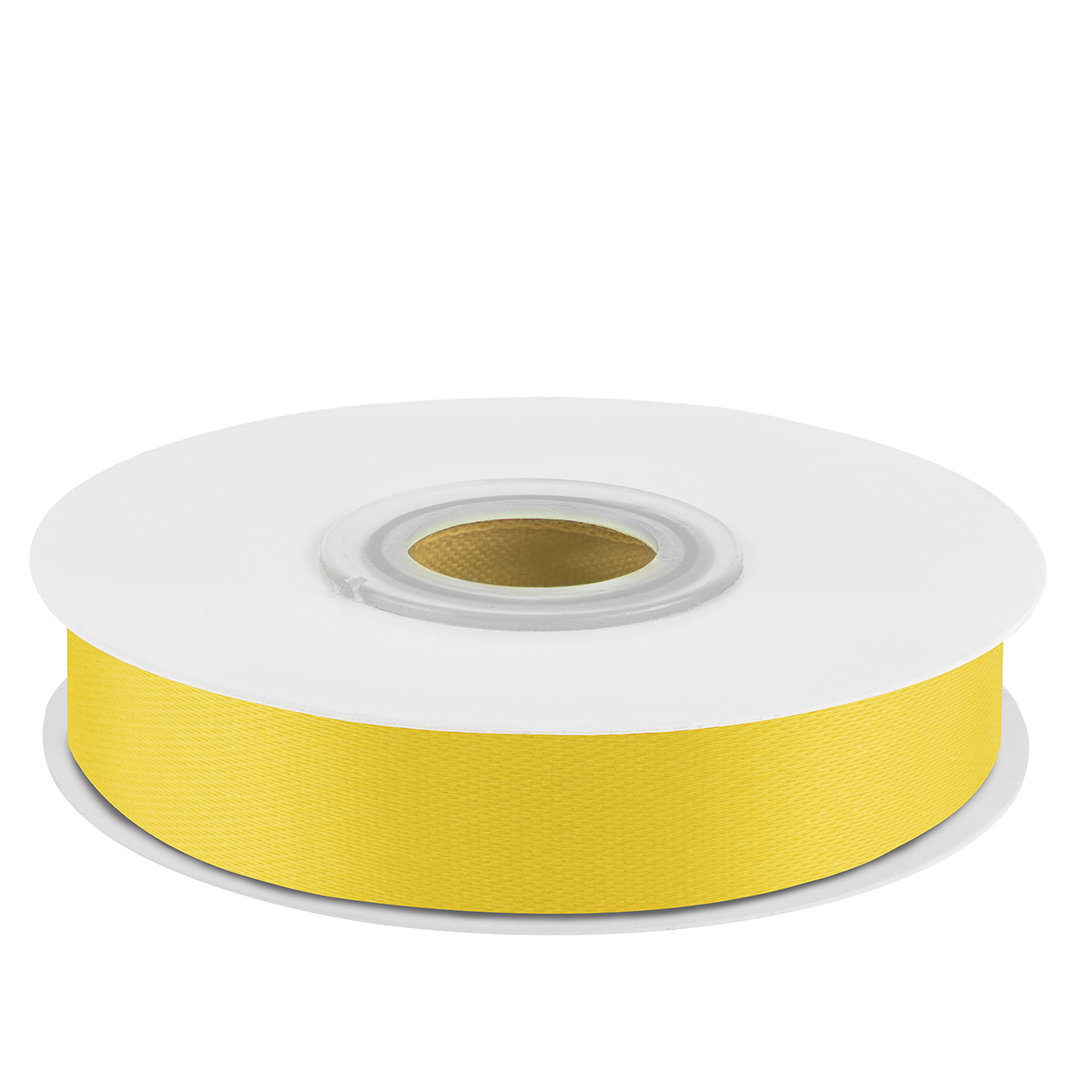 Лента атласная (1,2 см*22,85 м) Желтый, 1 шт.