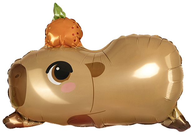 Шар (13''/33 см) Мини-фигура, Капибара, 1 шт.