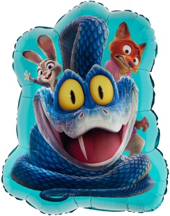 Шар (33''/84 см) Фигура, Мистер Лис и Зайка Полицейский, Командная работа, 1 шт.