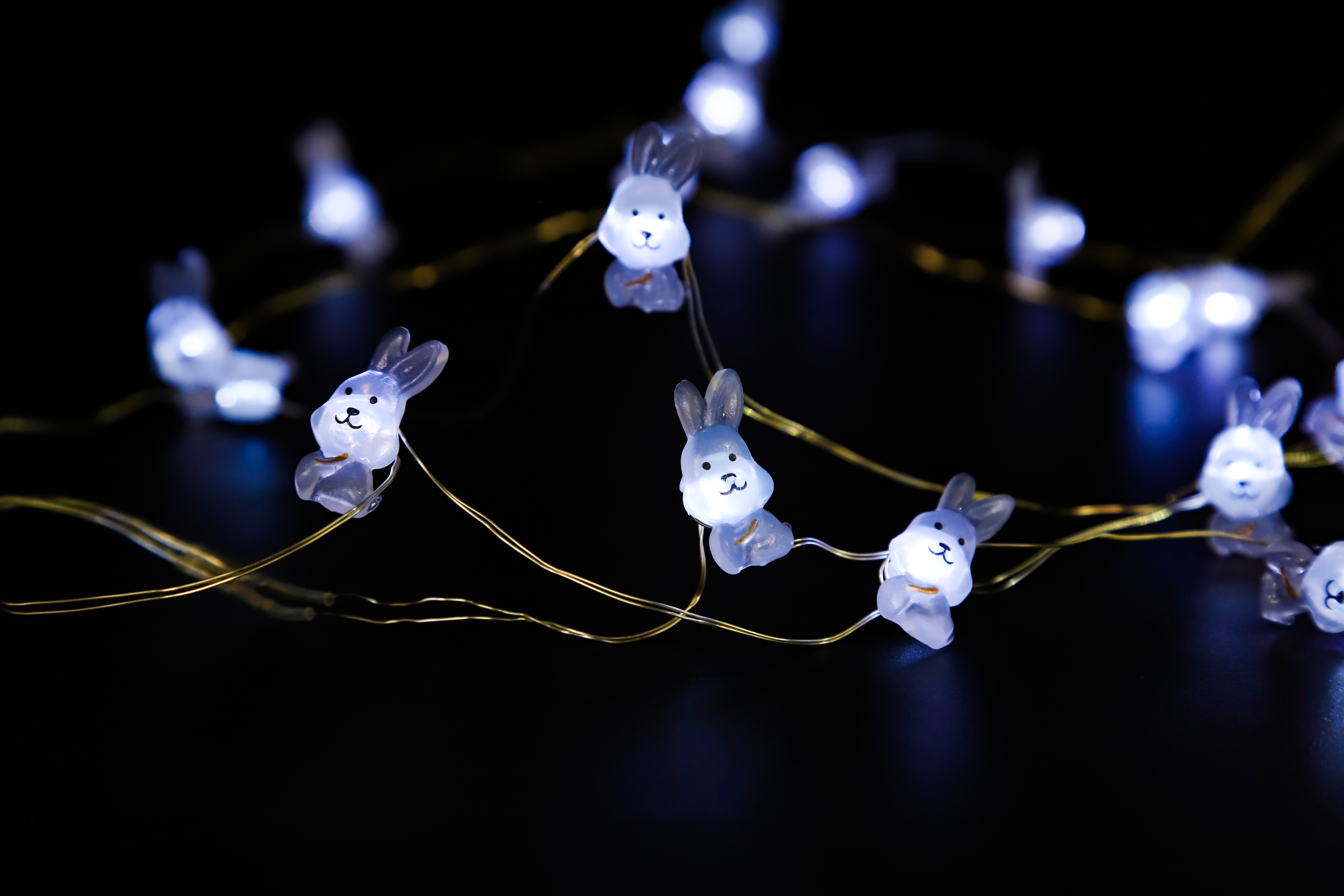 Светодиодная гирлянда Зайчики, 20 Led, IP14, 2 м. Белый, 1 шт.