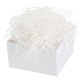 Наполнитель для коробок, бумага, Белое облако, 50 г.