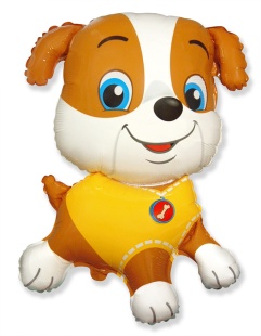 Шар (14''/36 см) Мини-фигура, Бульдог, 1 шт.