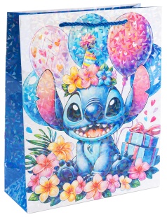 Пакет подарочный, 210гр, Любимый монстрик, Дизайн №4, Голография, 42*31*12 см, 1 шт.