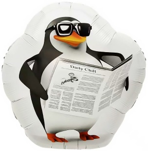 Шар (21''/53 см) Фигура, Деловой пингвин, 1 шт.