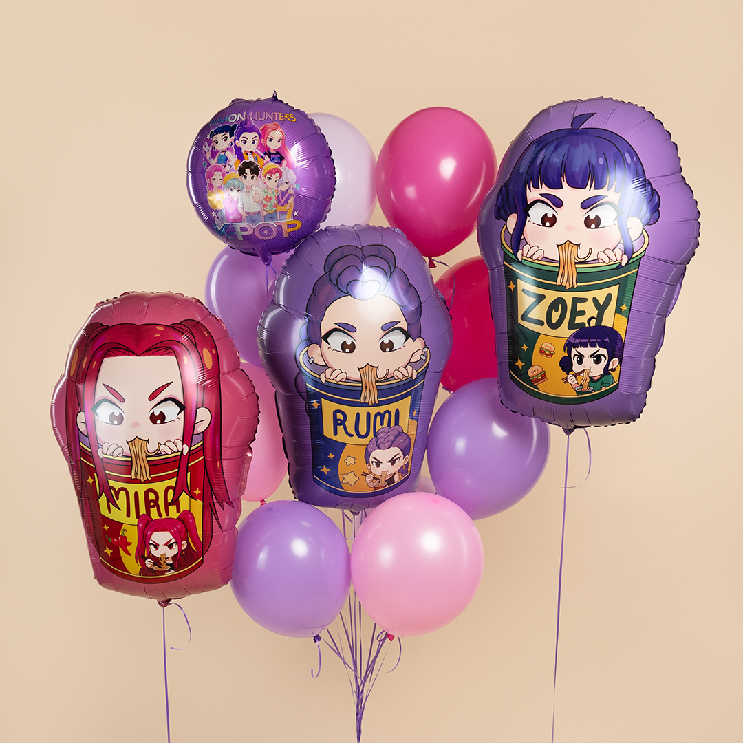 Шар (33''/84 см) Фигура, Девочки Аниме, Дизайн №3, 1 шт.