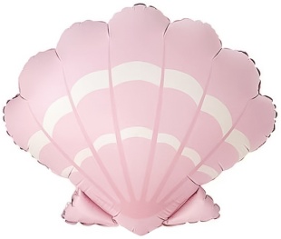 Шар (26''/66 см) Фигура, Морская ракушка, Розовый, 1 шт.