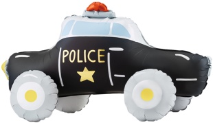 Шар 3D (32''/81 см) Фигура, Полицейская машина, 1 шт. в уп.