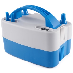 Компрессор, Basic, 2 нажимных клапана надува, Серый/Синий, 600 ватт, 1 шт.