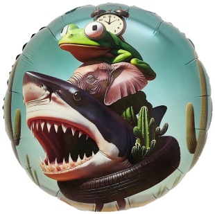 Шар (18''/46 см) Круг, Мемы, Дизайн №2, 1 шт.