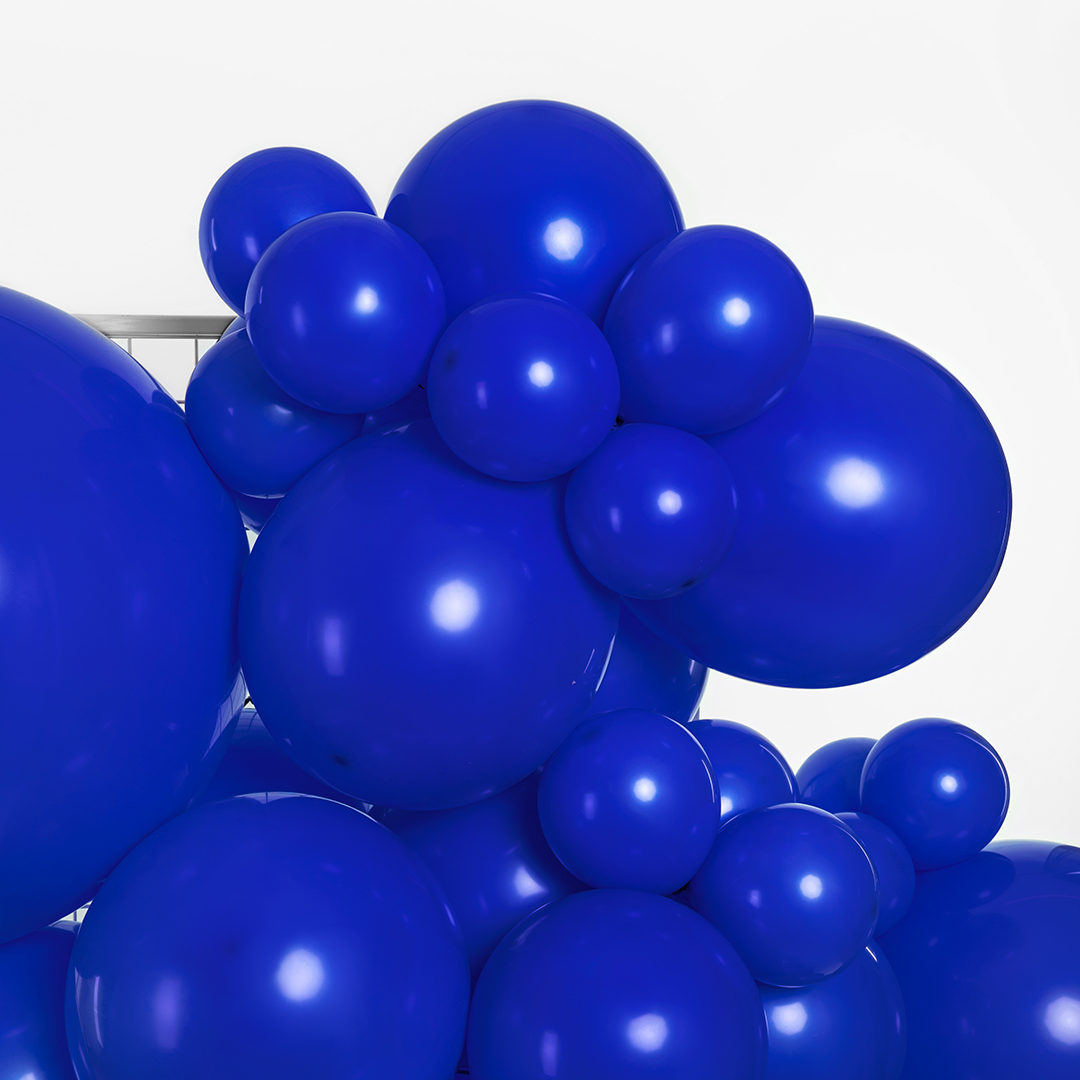 Шар (18''/46 см), Темно-синий, пастель, 10 шт.
