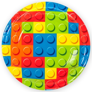 Тарелки (7''/18 см) Конструктор, 6 шт.